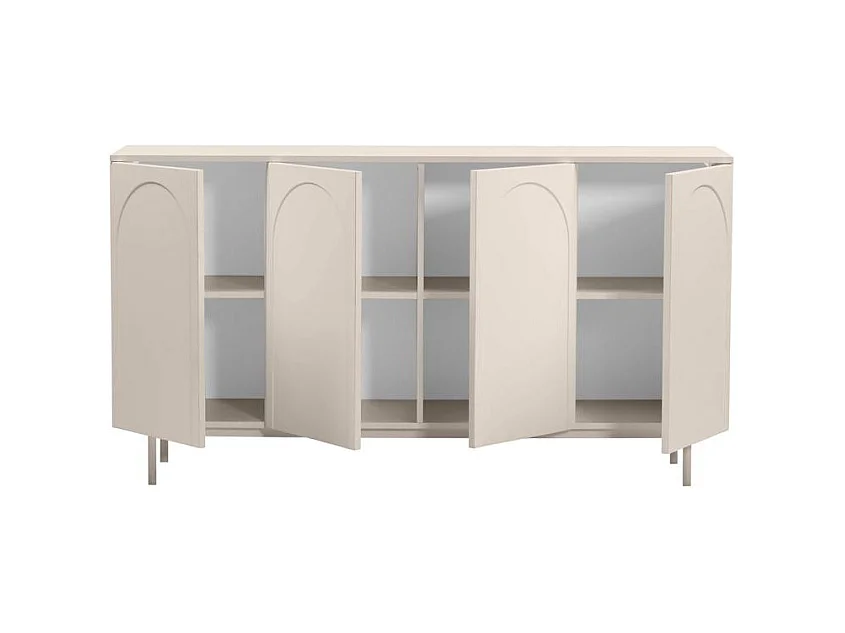 Cômoda 87,5x161x42 cm, estética cashmere