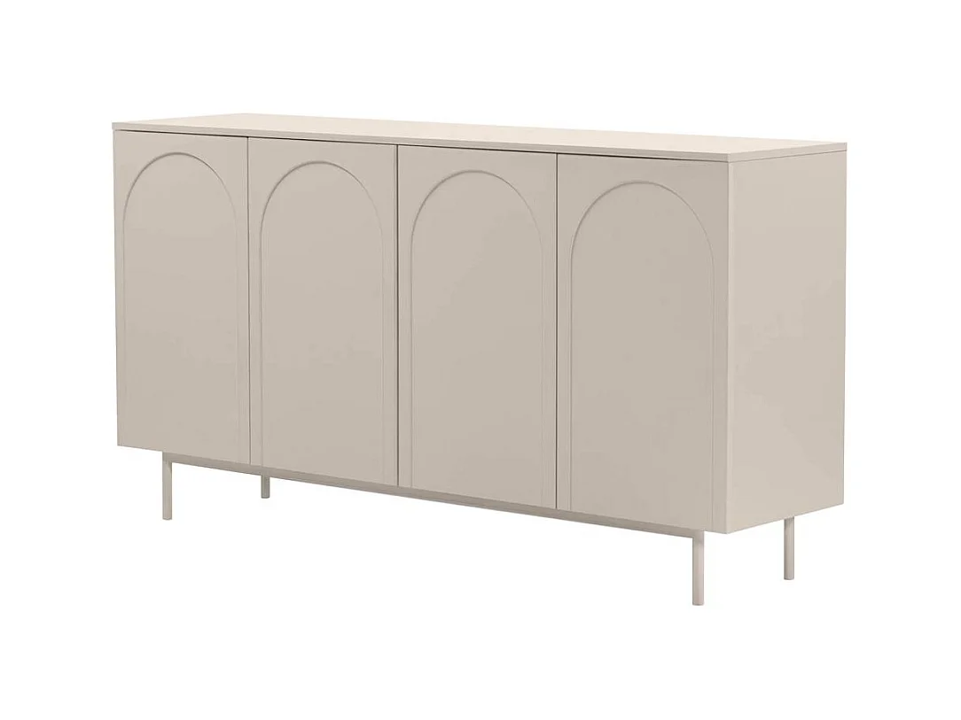 Cômoda 87,5x161x42 cm, estética cashmere