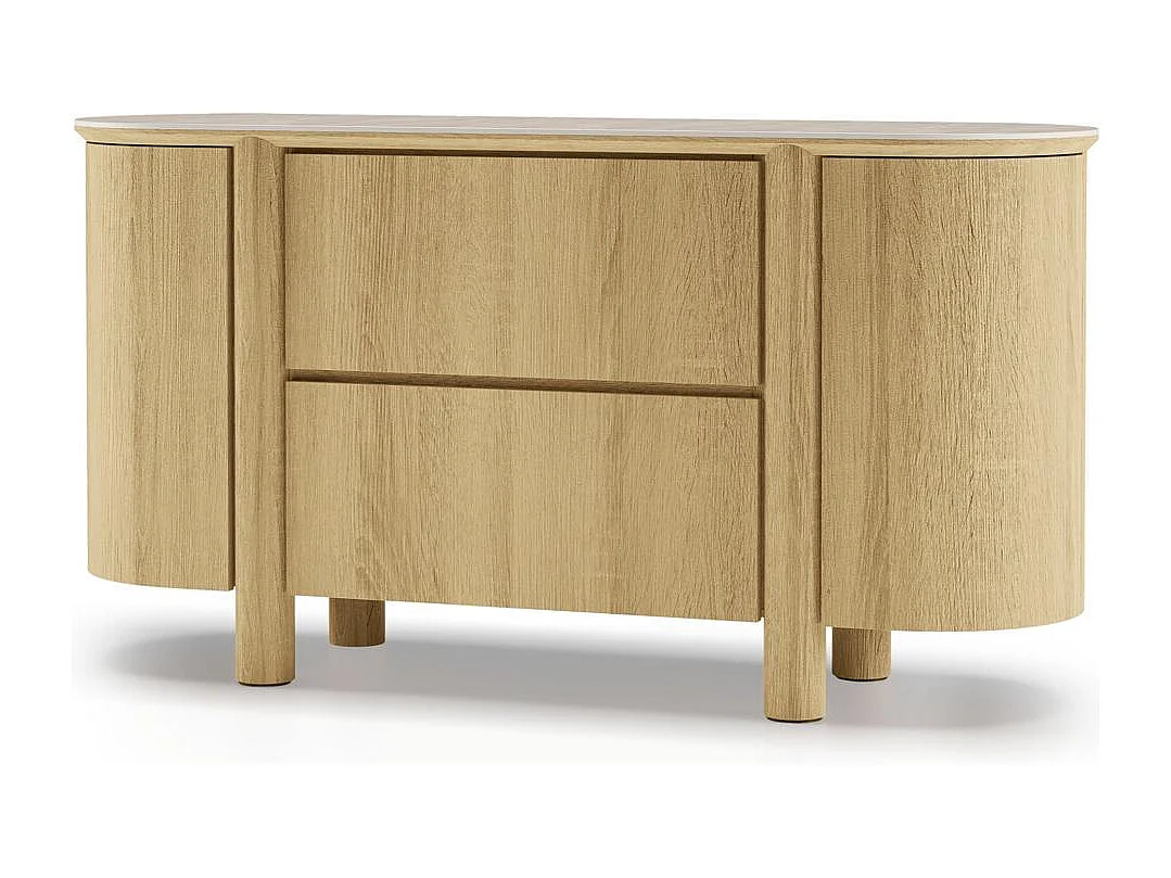 Commode 160x48x85 cm Chêne Cecile