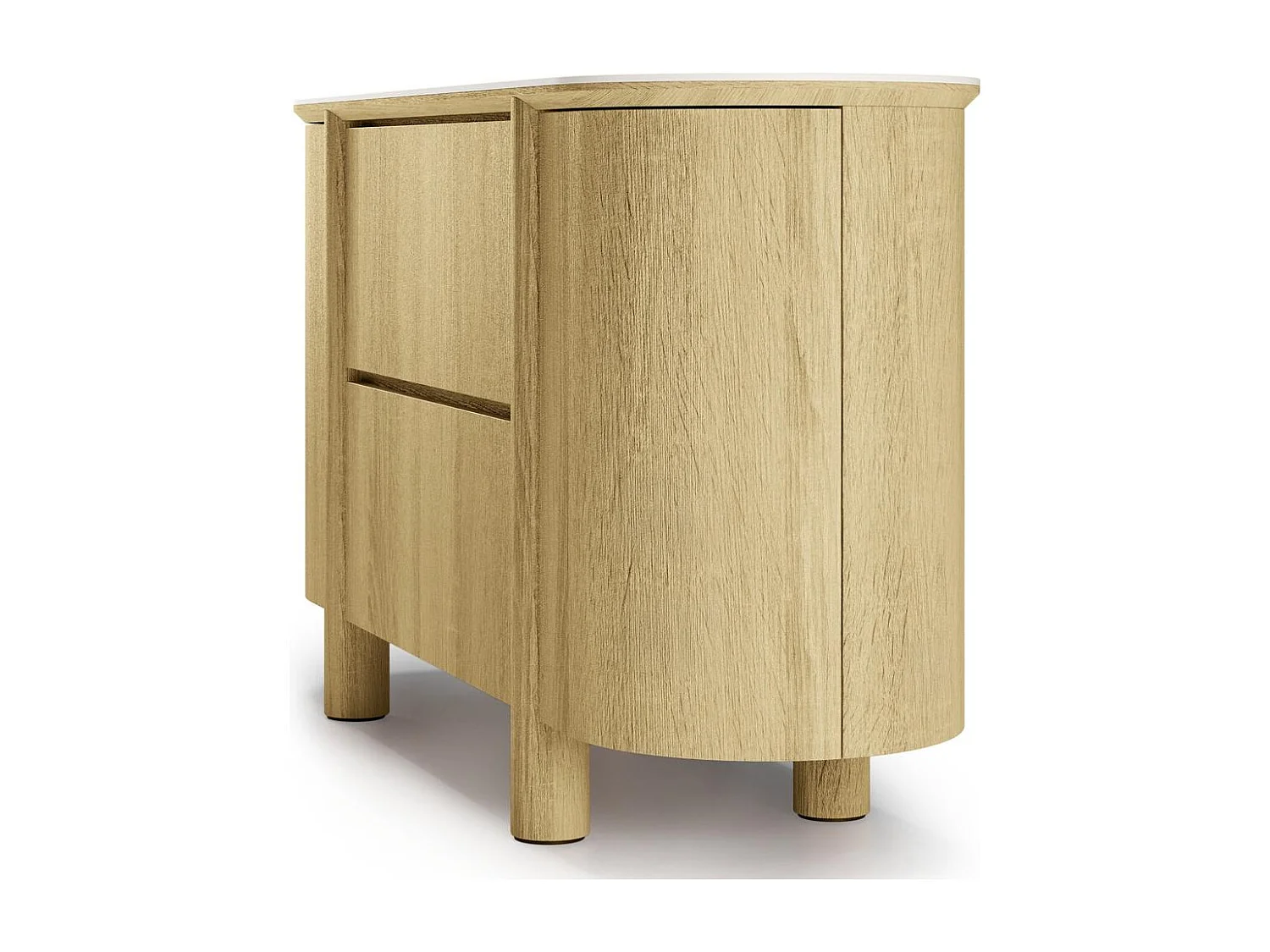 Commode 160x48x85 cm Chêne Cecile