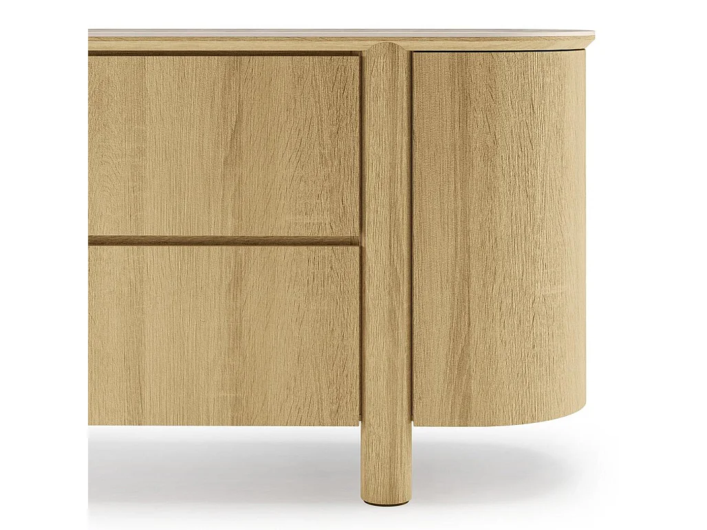 Commode 160x48x85 cm Chêne Cecile