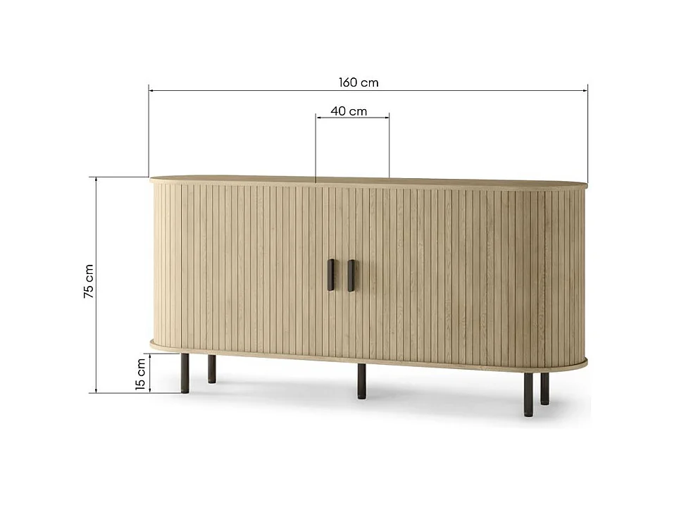 Kommode 160x40x75 cm lichteiche EPIQUE