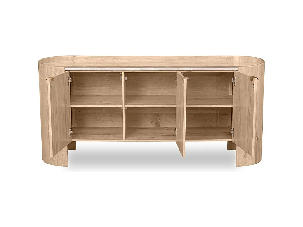 Kommode 75x165x45 cm Eiche MURMURE