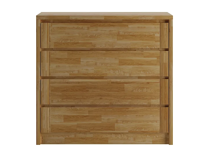 Cassettiera 104,6x45,7x99 cm Rovere oliato Timo 4 cassetti rovere