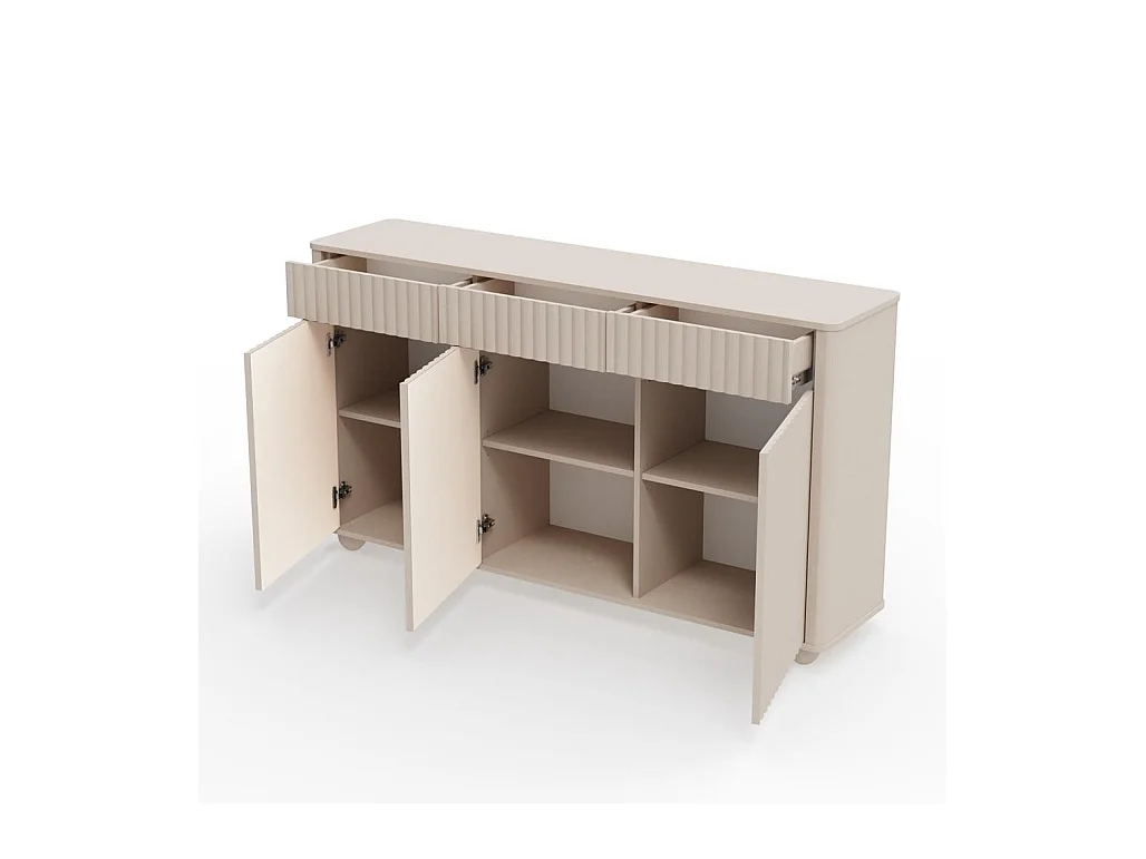 Cómoda 89x160x38 cm Rayon bege