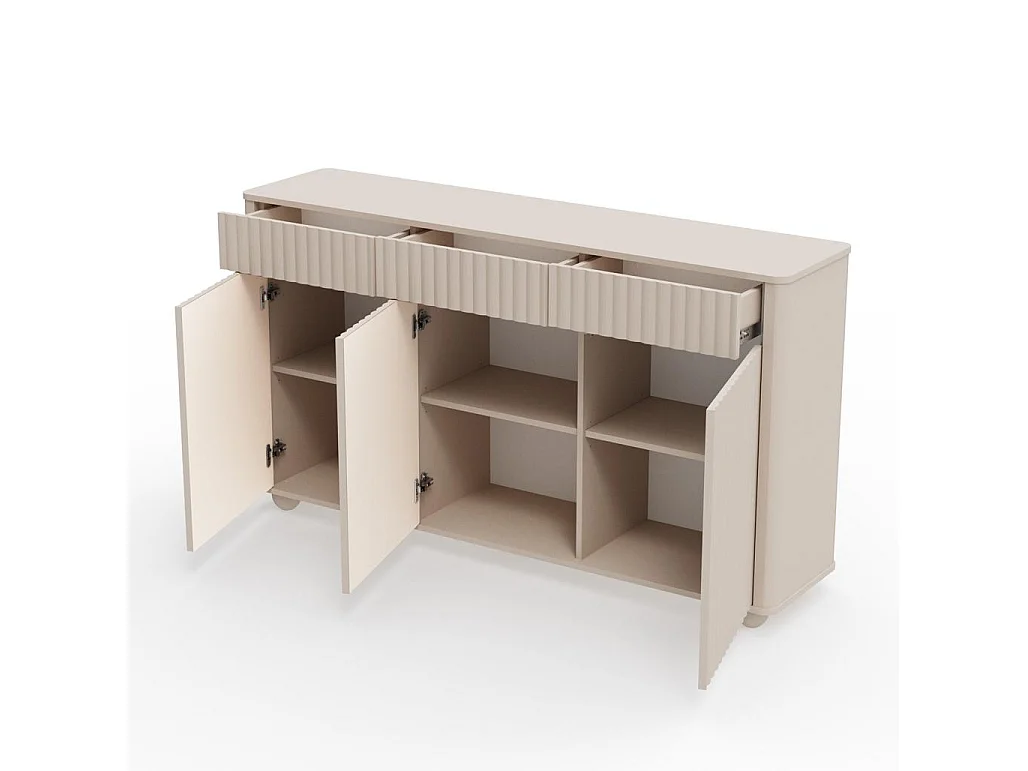 Commode 89x160x38 cm Rayonne beige