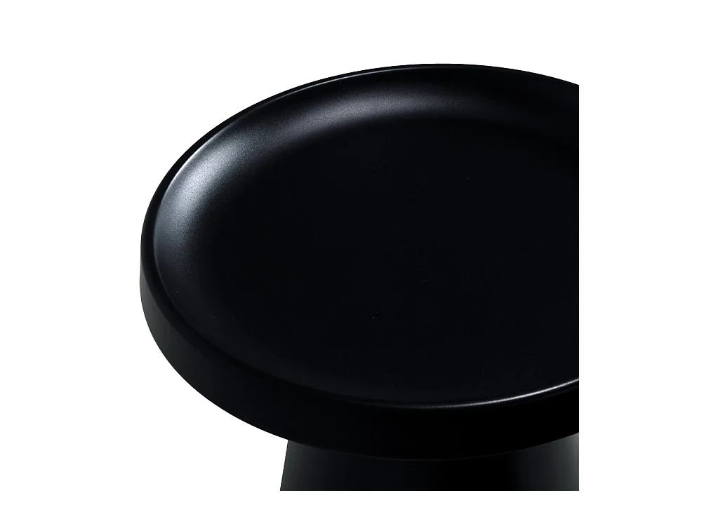 Lot de 2 tables basses rondes LOTUS/ Noir