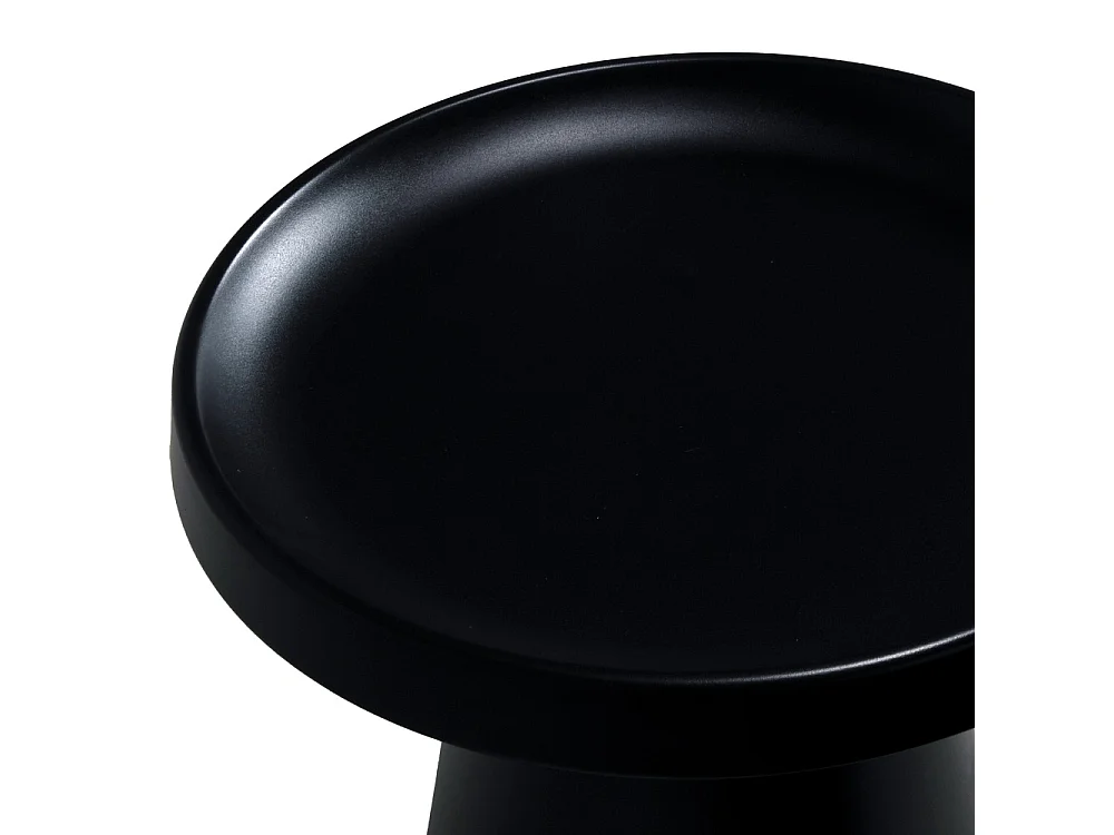 Lot de 2 tables basses rondes LOTUS/ Noir