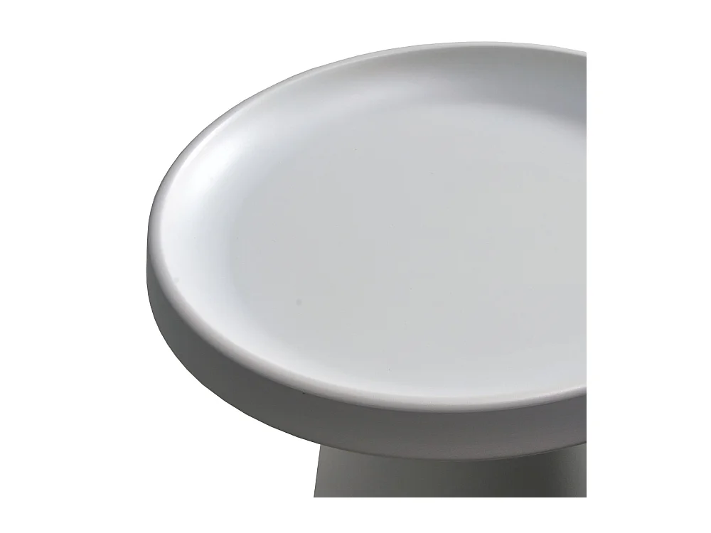 Lot de 2 tables basses rondes LOTUS/ Blanc