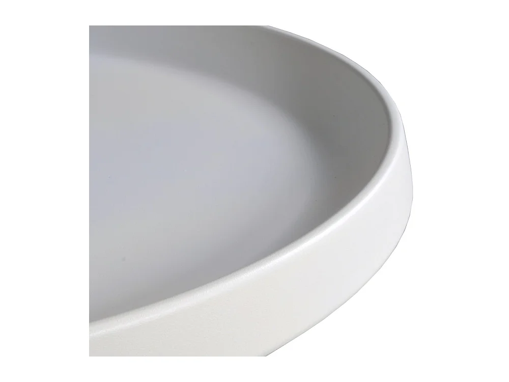 Lot de 2 tables basses rondes LOTUS/ Blanc