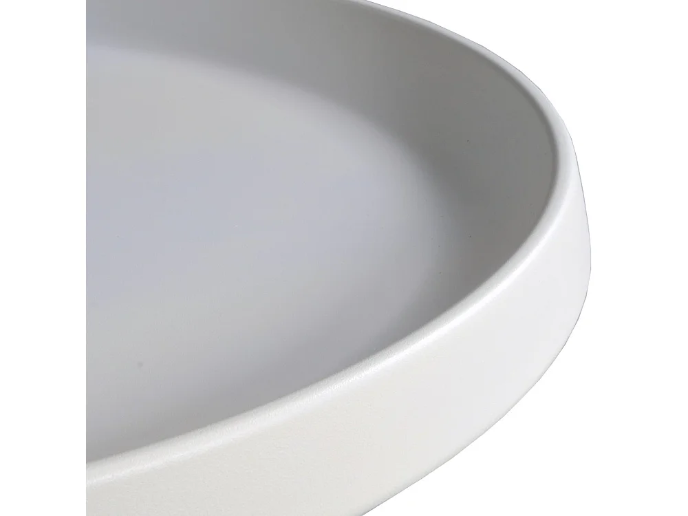 Lot de 2 tables basses rondes LOTUS/ Blanc