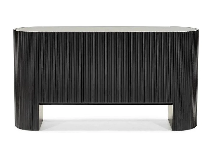 Commode 84x160x45 cm noir Noir