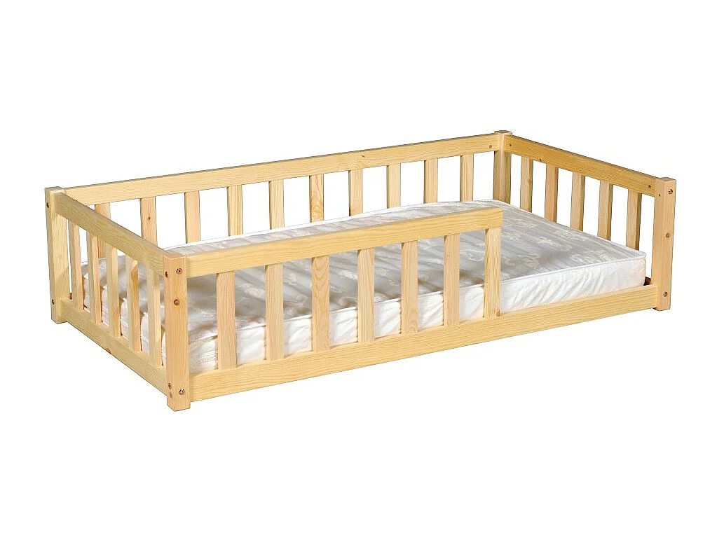 Lit NINO 70x140 avec sommier et Matelas / Naturel