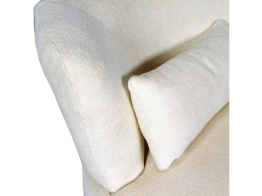 Fauteuil pivotant de salon ARNO, Blanc