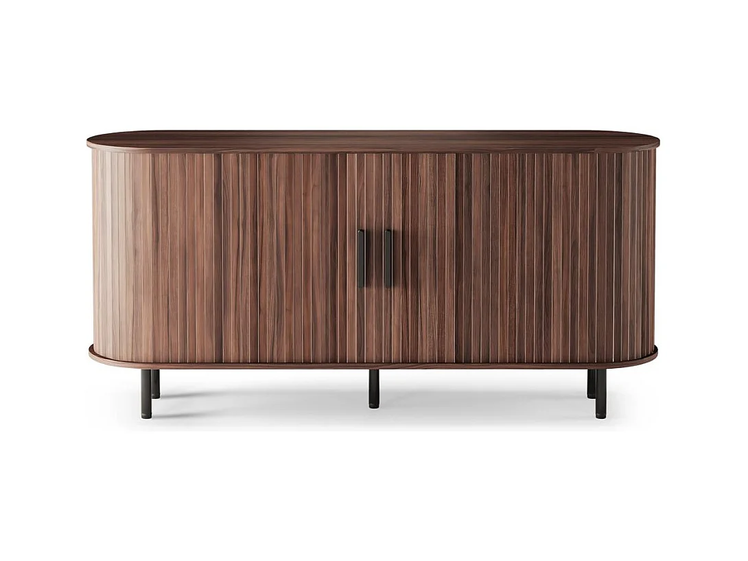 Kommode 75x160x40 cm Walnuss Epique