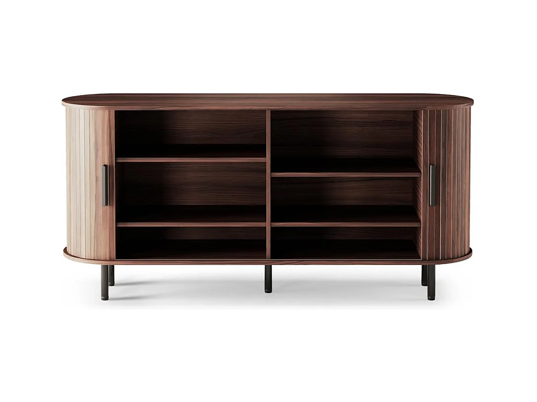 Kommode 75x160x40 cm Walnuss Epique