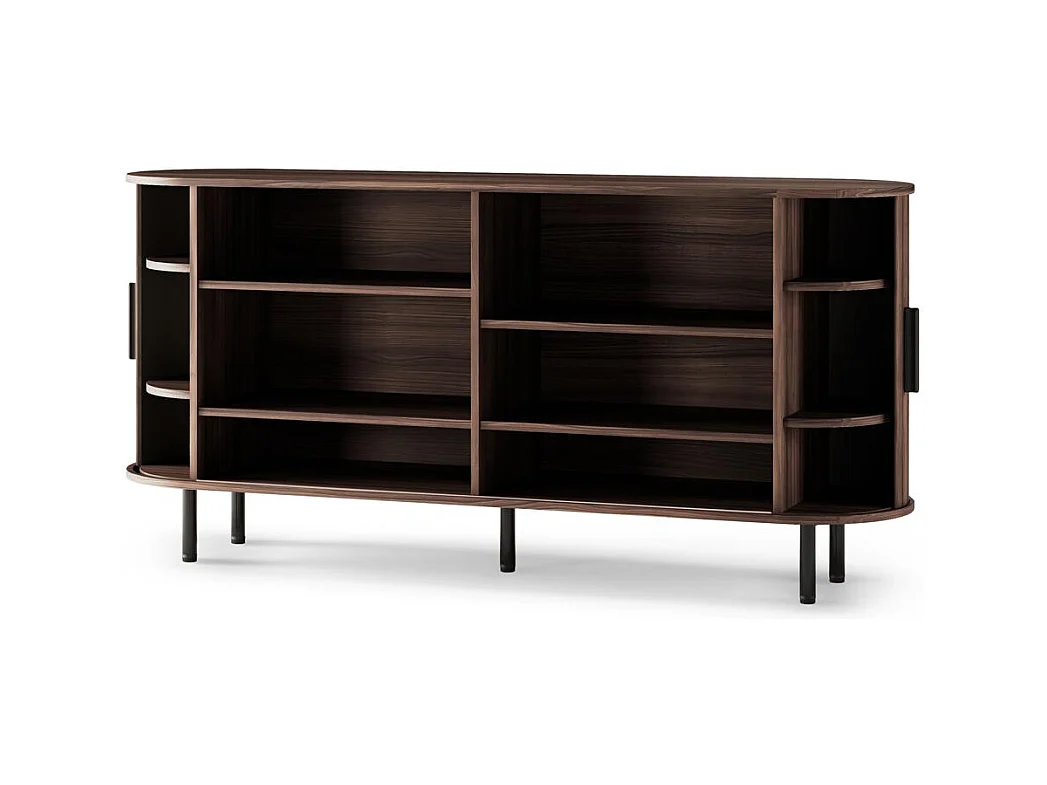 Kommode 75x160x40 cm Walnuss Epique