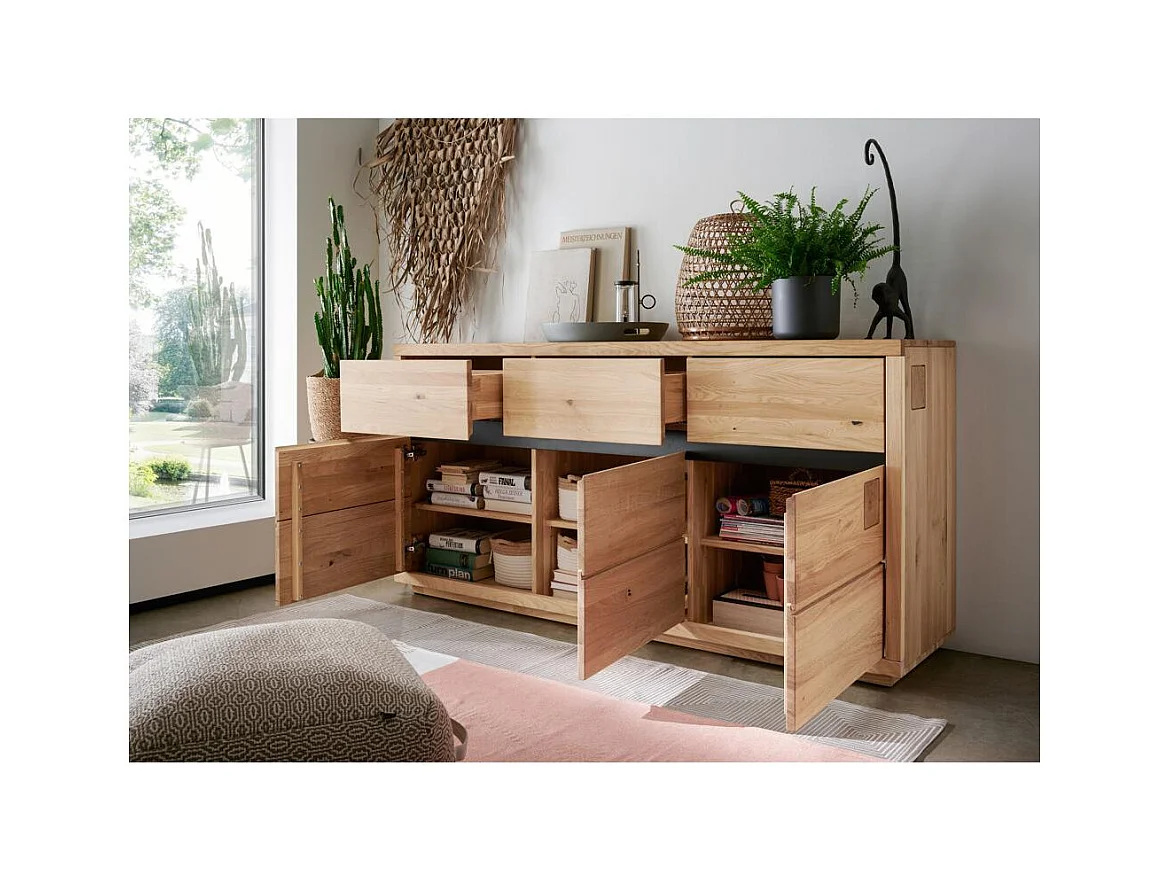 Buffet 1,75x0,45x0,85 m chêne huilé FENDE WZ-0159