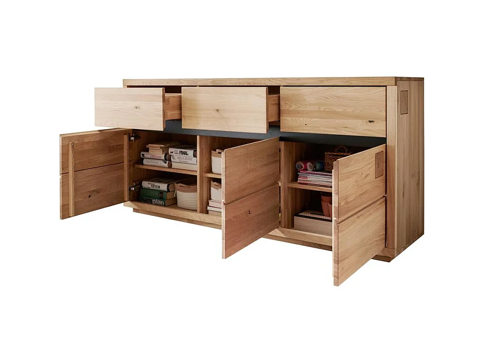 Sideboard 1,75x0,45x0,85 m Eiche geölt FENDE WZ-0159