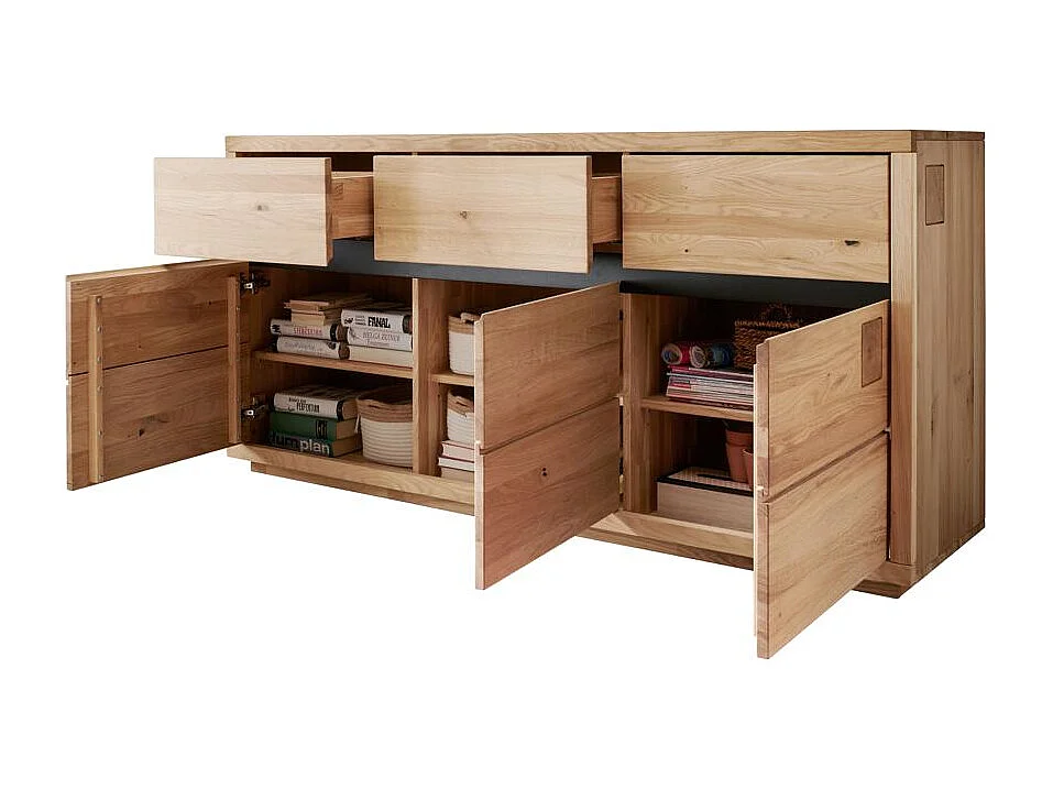 Sideboard 1,75x0,45x0,85 m Eiche geölt FENDE WZ-0159