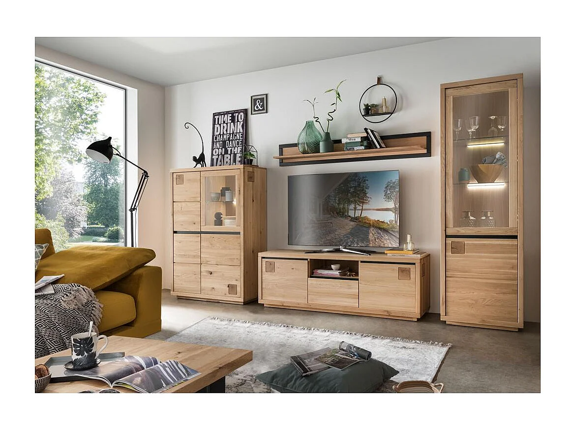 Sideboard 1,75x0,45x0,85 m Eiche geölt FENDE WZ-0159