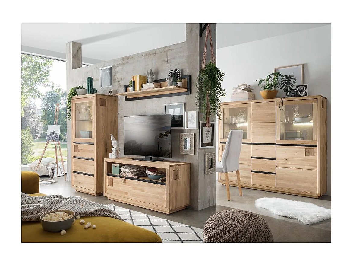 Sideboard 1,2x0,45x0,85 m Eiche geölt FENDE WZ-0159