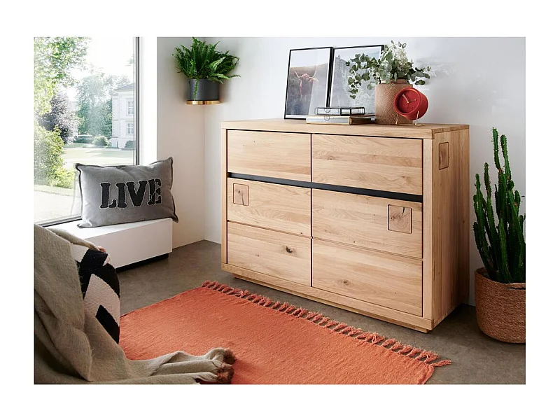 Buffet 1,2x0,45x0,85 m chêne huilé FENDE WZ-0159