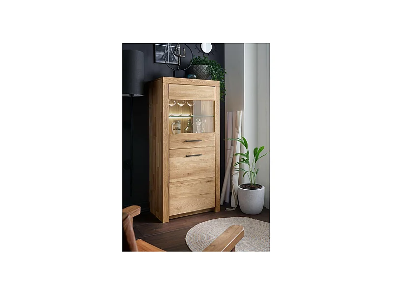 Sideboard 65x40x141 cm Eiche Robusto WZ-169