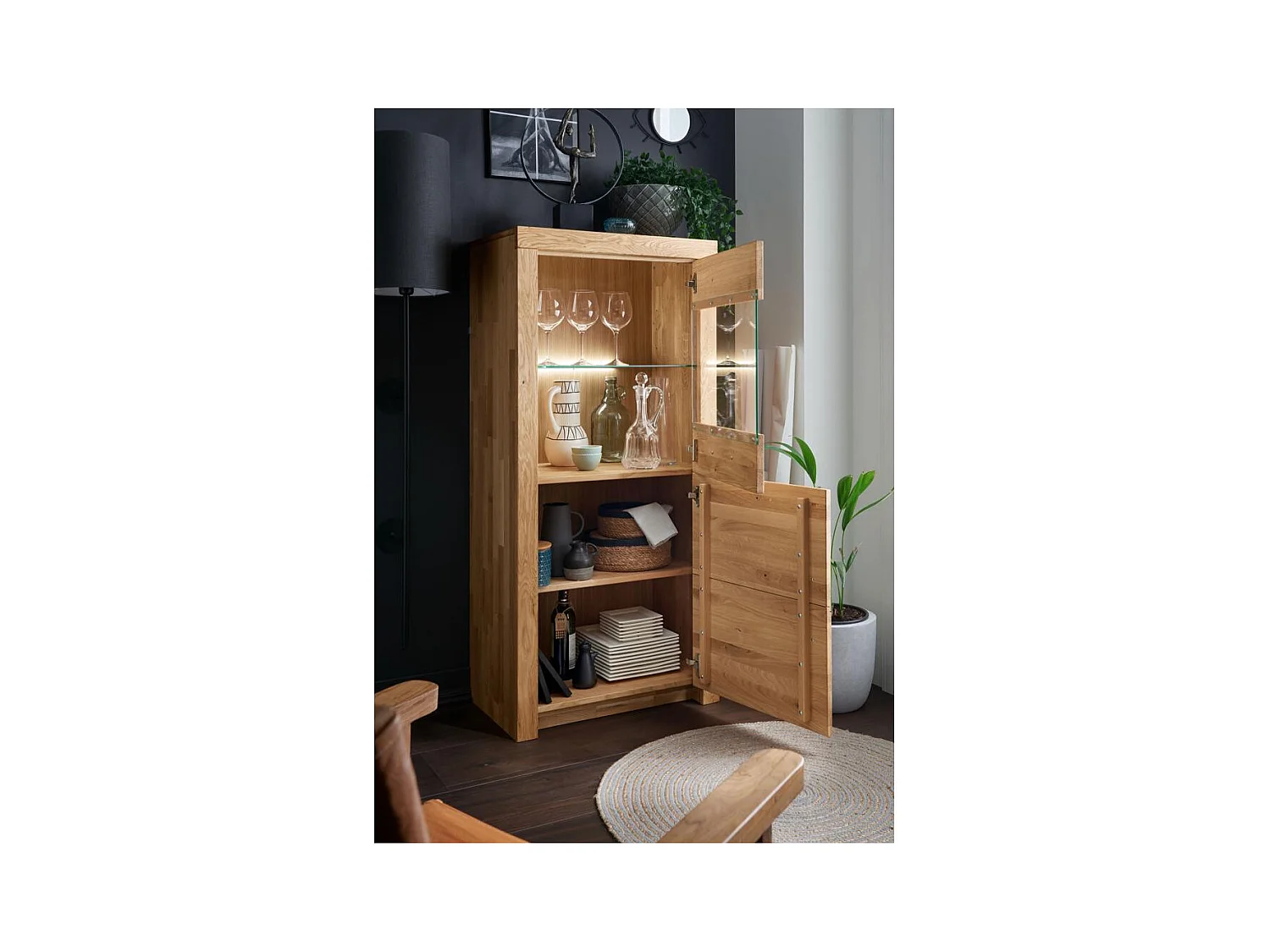 Buffet 65x40x141 cm Chêne Robusto WZ-169