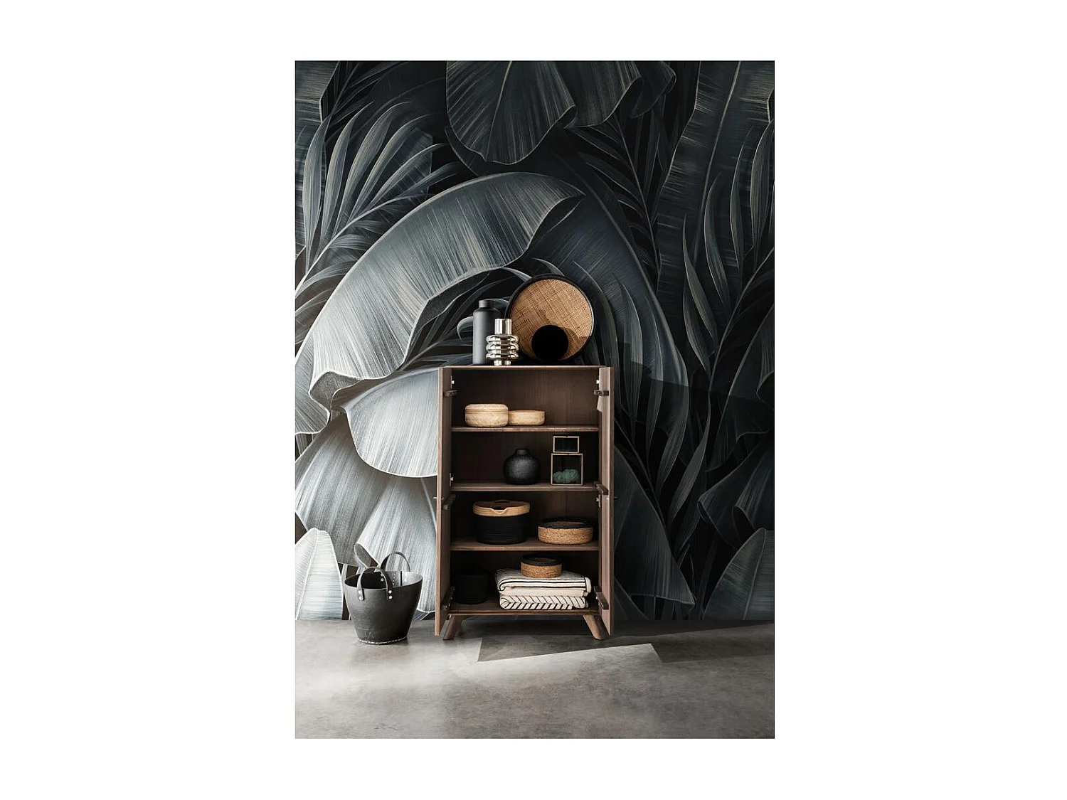 Sideboard 81x40x135 cm Braun Doryda wz-0624