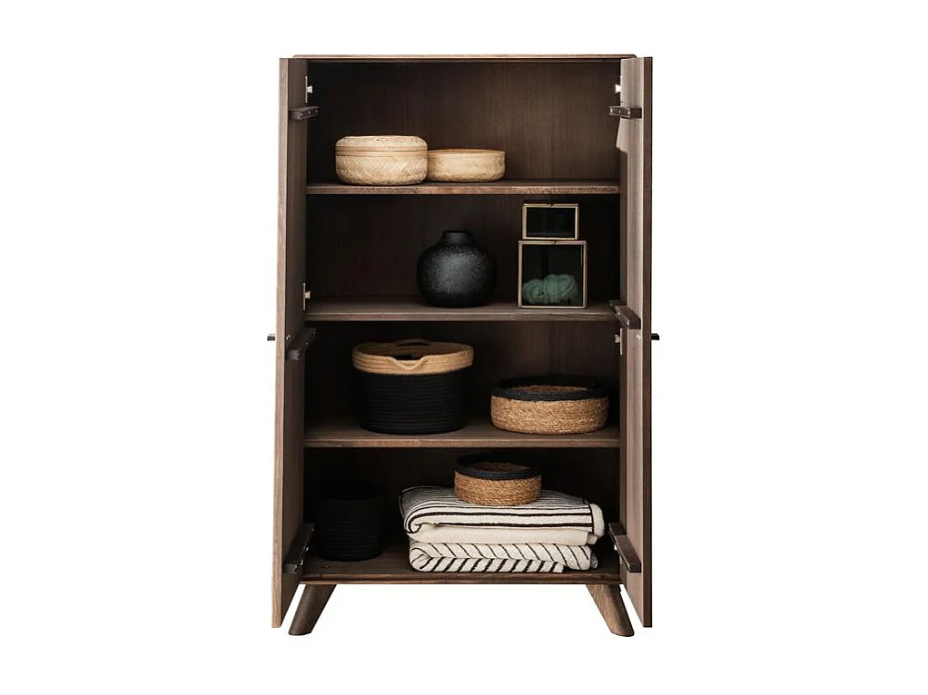 Sideboard 81x40x135 cm Braun Doryda wz-0624