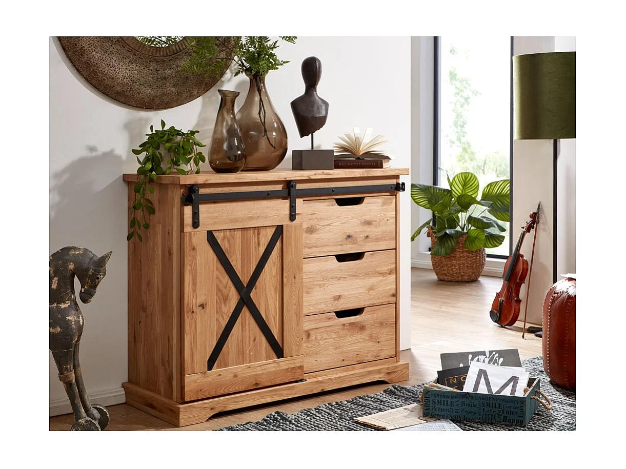 Sideboard 1,02x0,42x0,838 m Eiche geölt NYKS WZ-0424