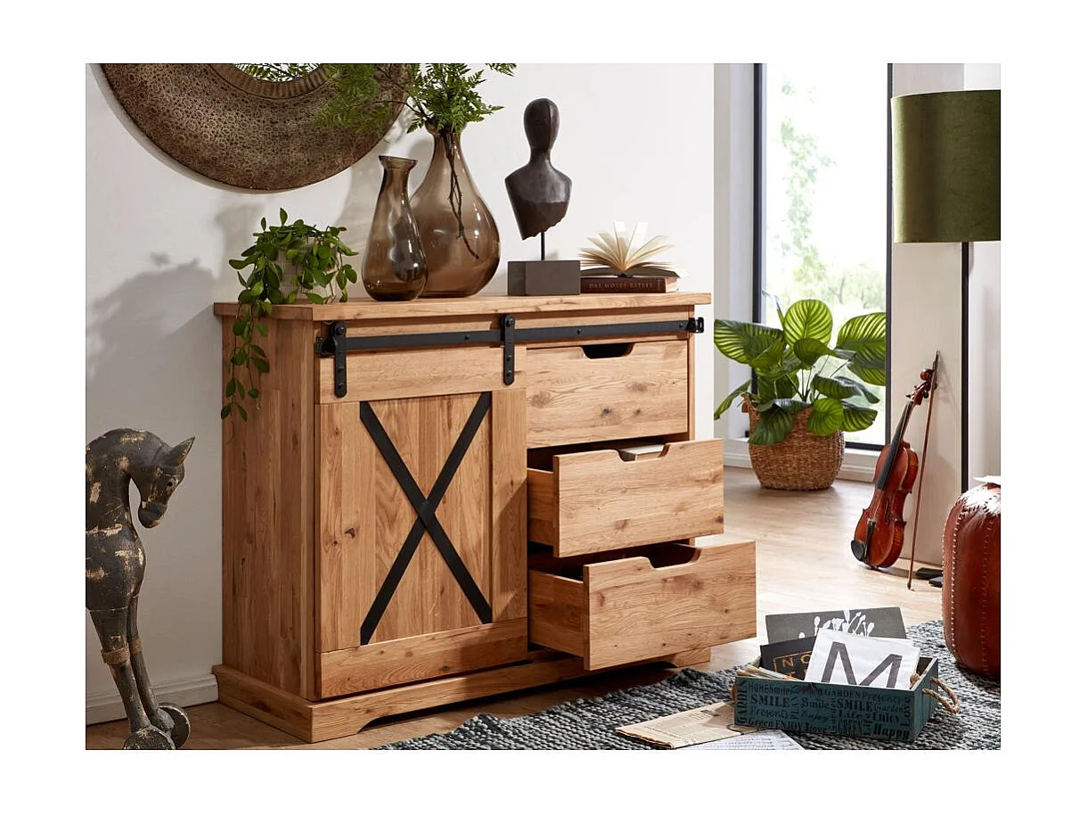 Sideboard 1,02x0,42x0,838 m Eiche geölt NYKS WZ-0424