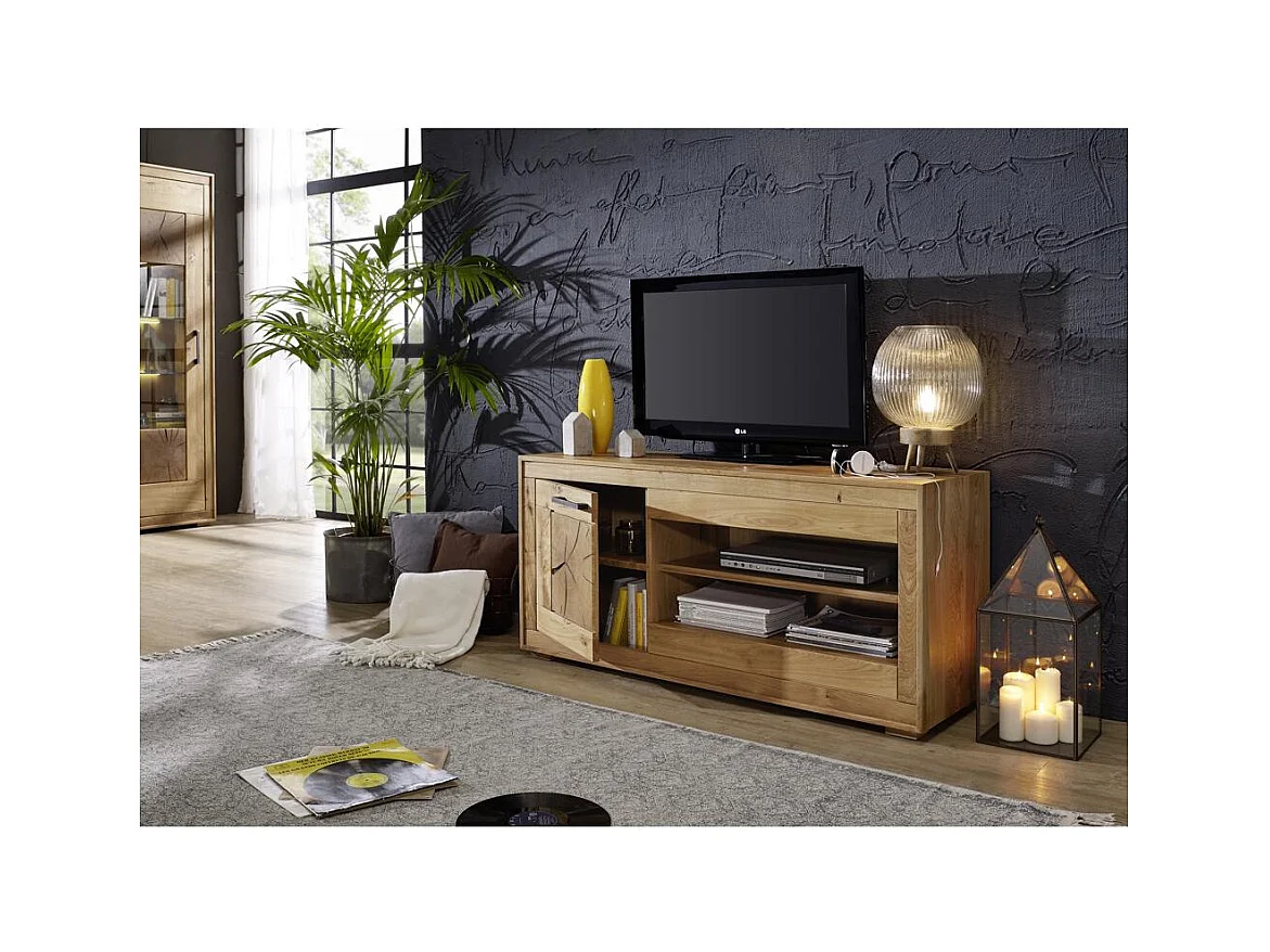 Szafka RTV 1,3x0,46x0,621 m dąb olejowany Andromeda WZ-0315