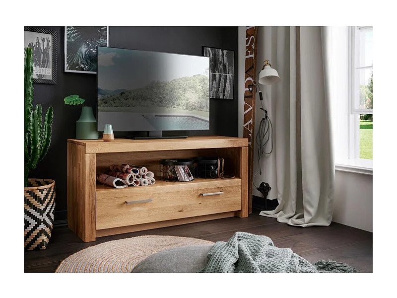 TV-Sideboard 1,18x0,4x0,56 m Eiche geölt Robusto WZ-169