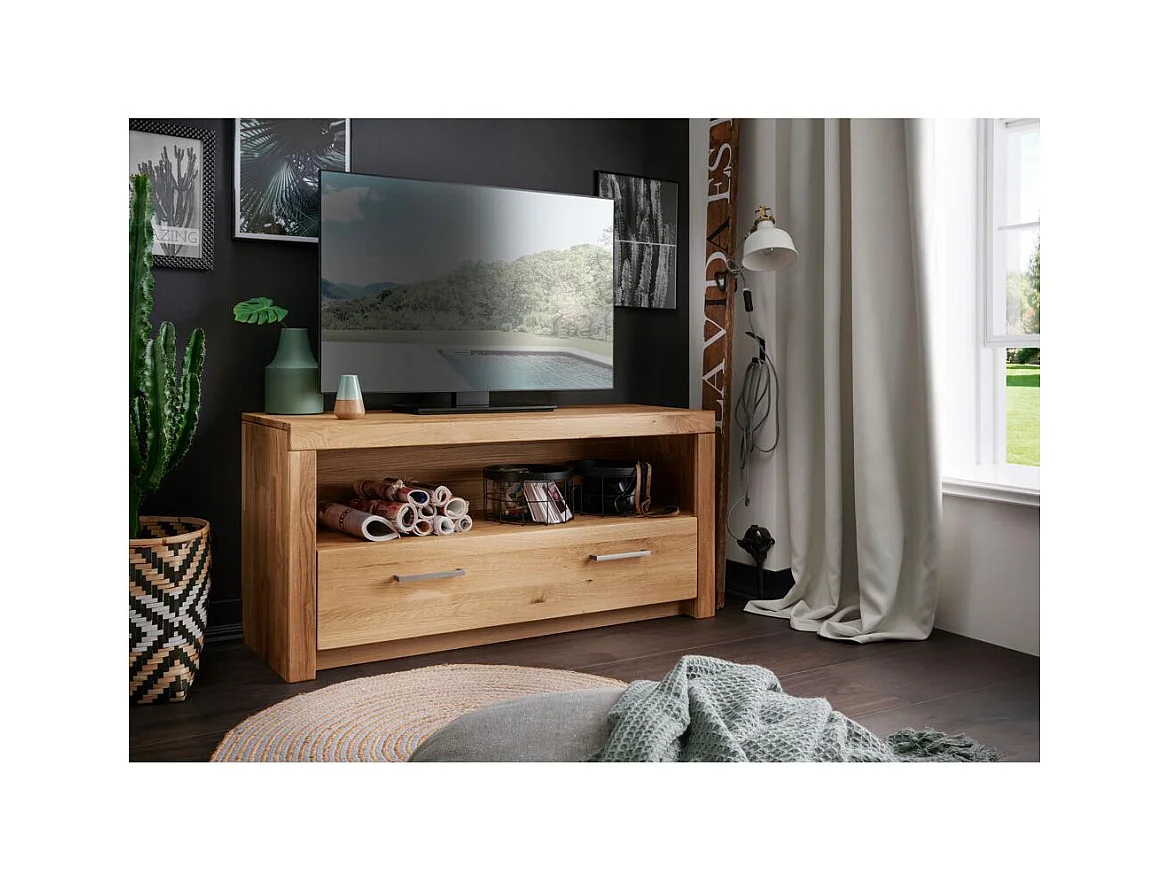 Aparador TV 1.18x0.4x0.56 m carvalho oleado robusto WZ-169