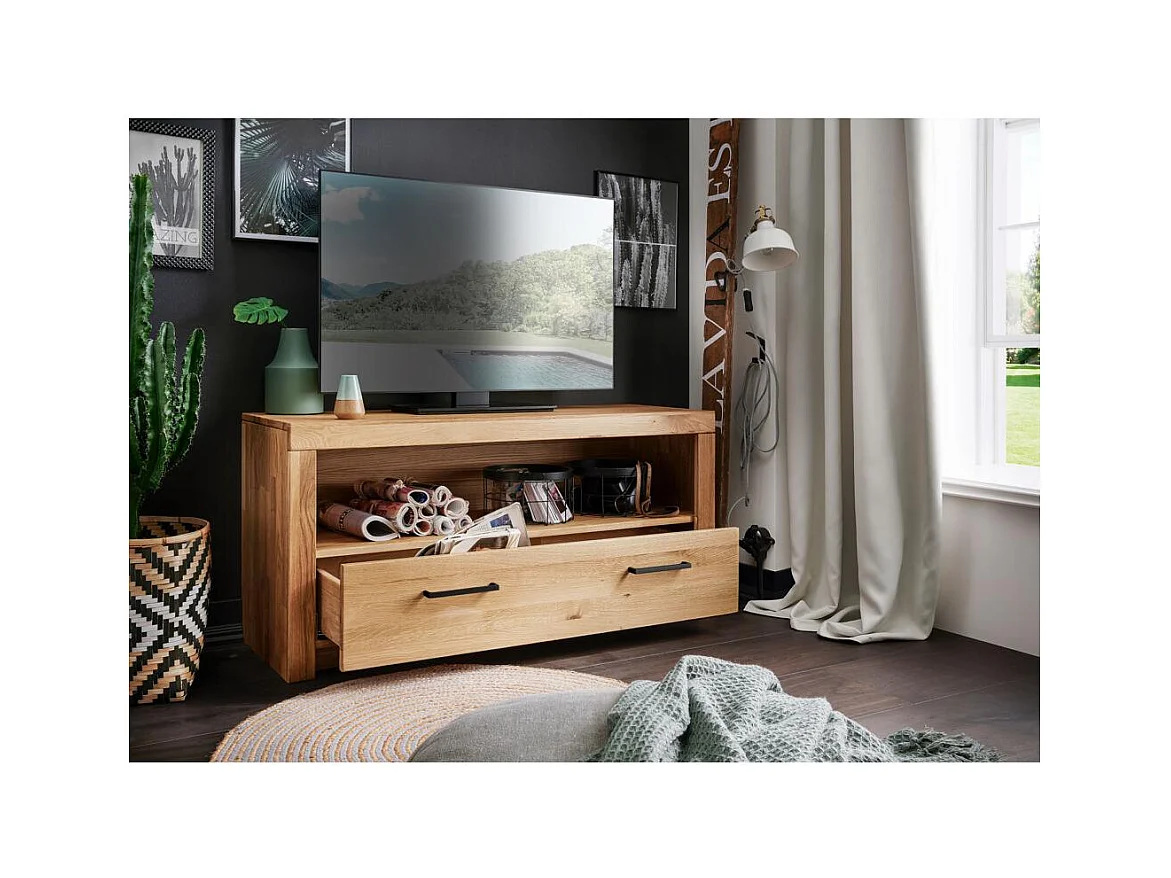 Komoda pod telewizor 1,18x0,4x0,56 m dąb olejowany robusto WZ-169