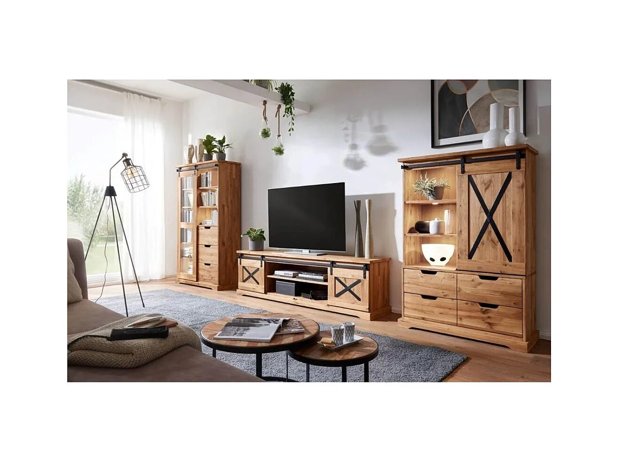 Buffet TV 1,5x0,42x0,568 m chêne huilé NYKS WZ-0424