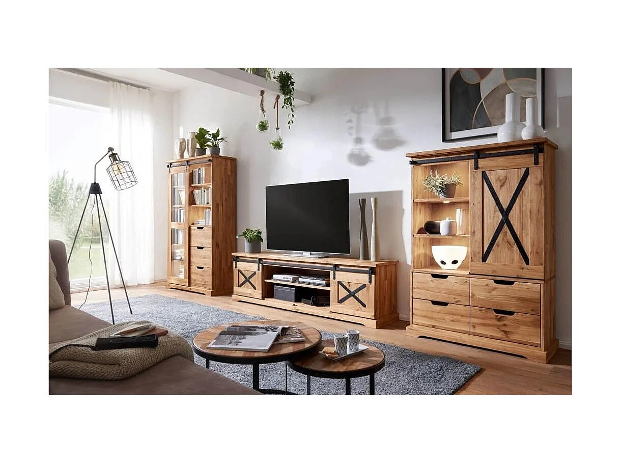 Mobile TV laterale 1,5x0,42x0,568 m rovere oliato NYKS WZ-0424