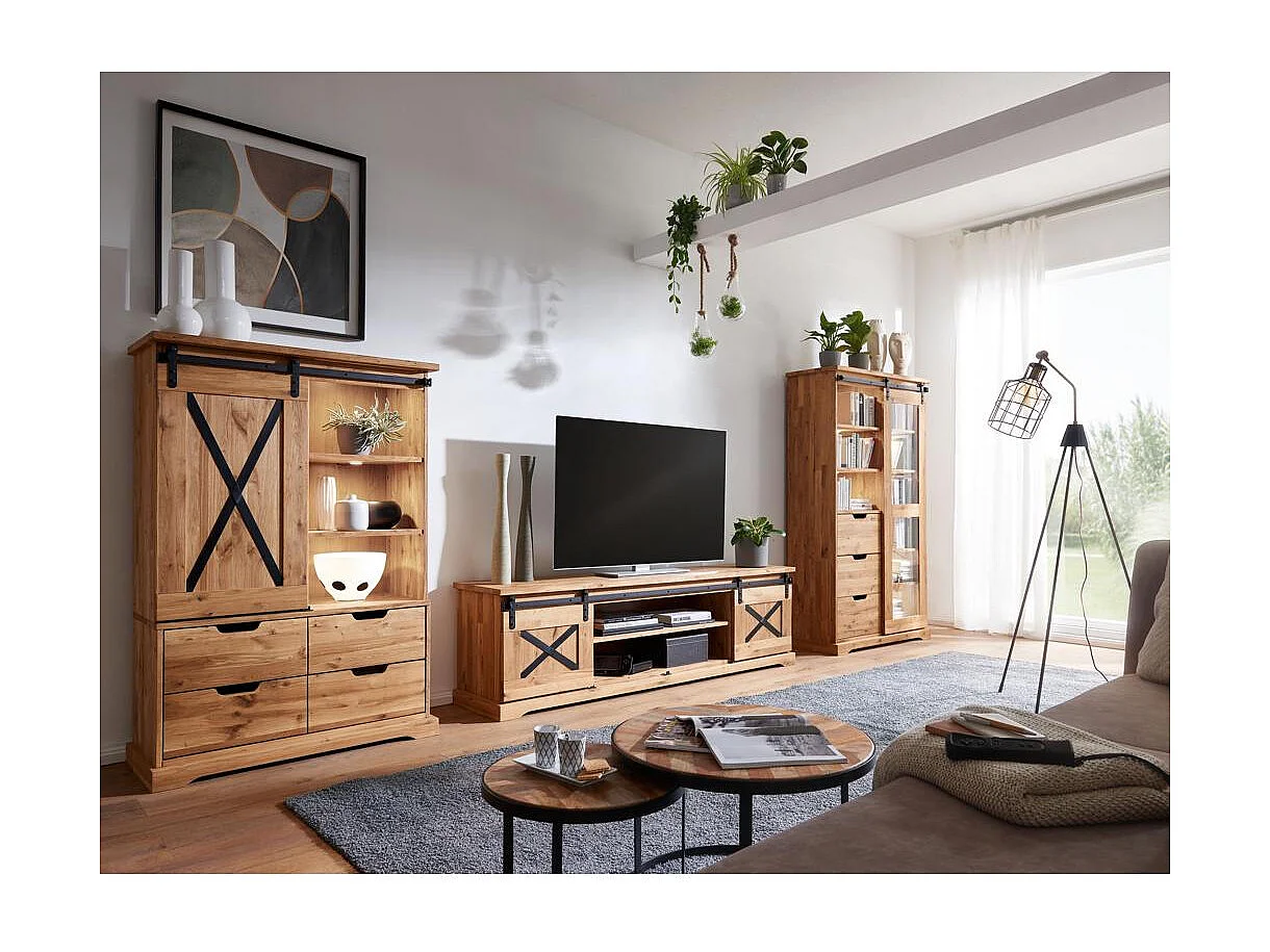 Mobile TV laterale 1,5x0,42x0,568 m rovere oliato NYKS WZ-0424