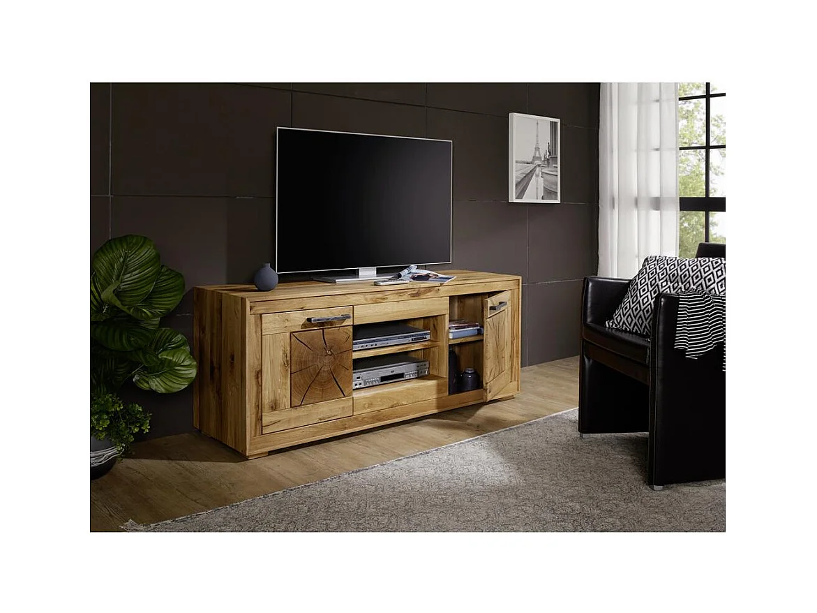 Szafka RTV 1,5x0,46x0,621 m dąb olejowany Andromeda WZ-0315