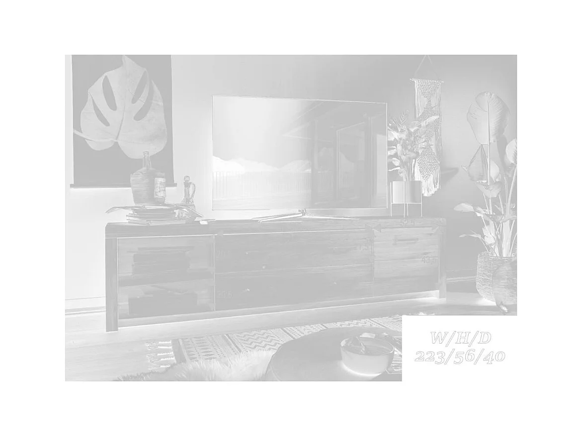 TV-Sideboard 2,23x0,4x0,56 m Eiche Robusto wz-169