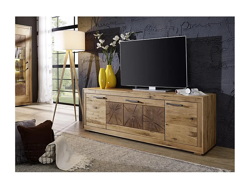 TV-Sideboard 178x46x62 cm Eiche geölt Andromeda WZ-0315