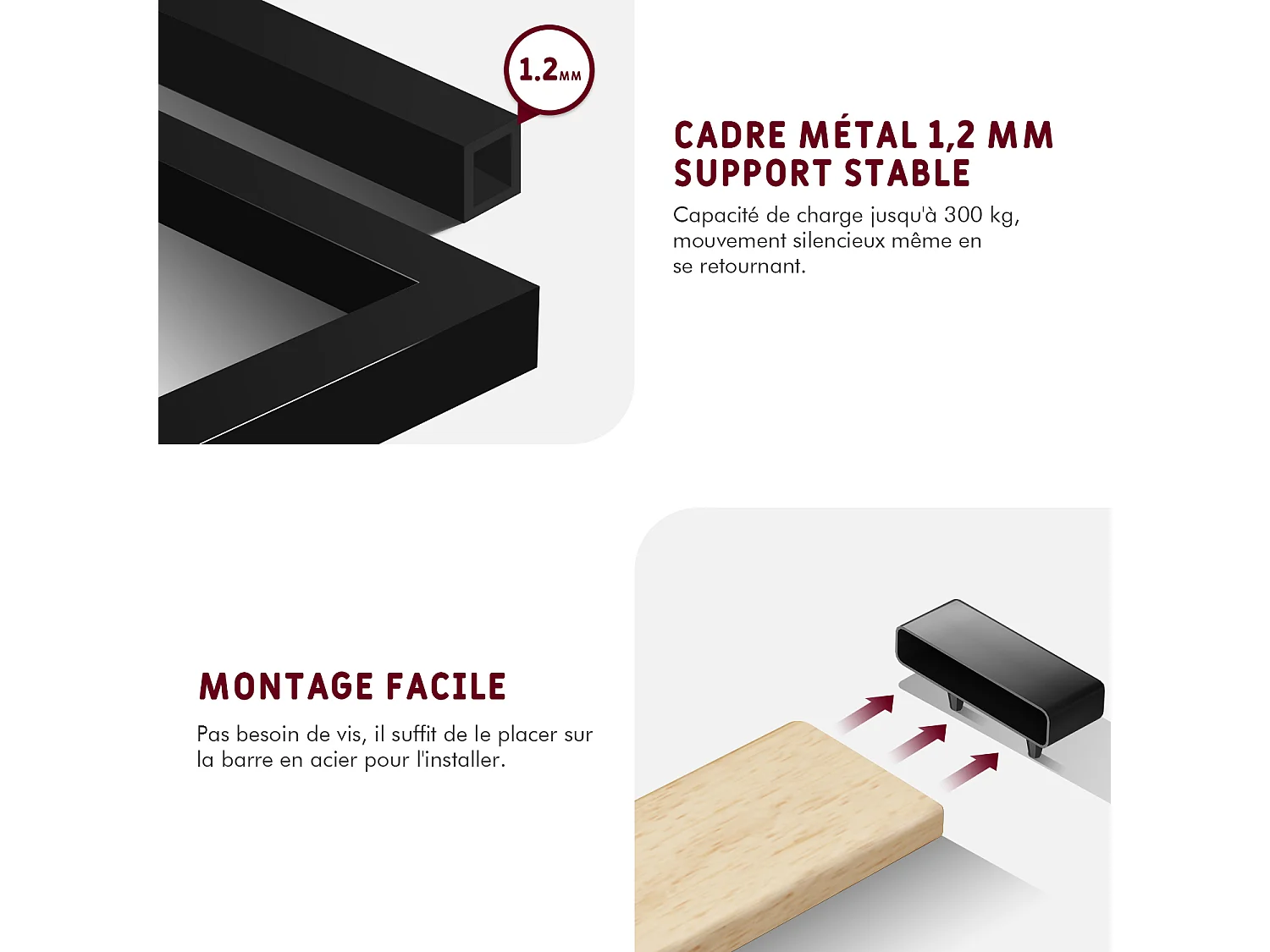 Lit 140 x 200 cm avec rangements, tête de lit avec éclairage LED, sommier à lattes - Taupe