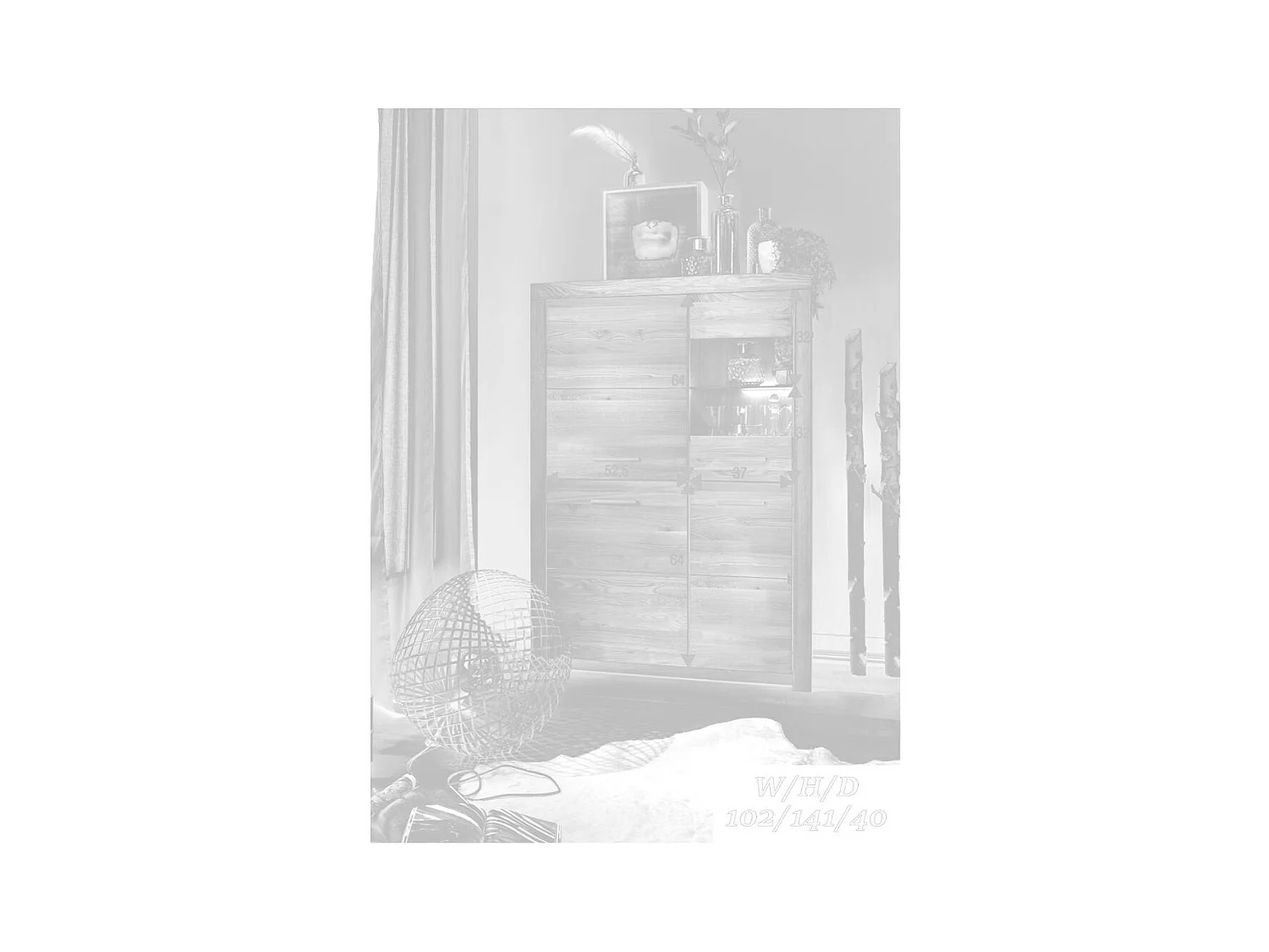 Armoire 1x40x151 cm Chêne Robusto WZ-169