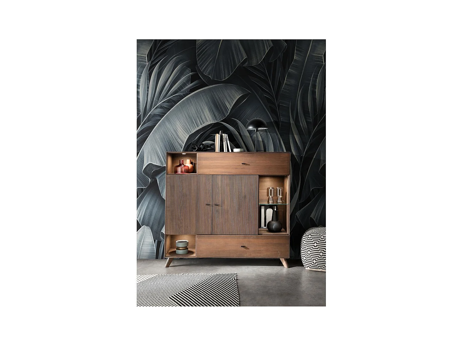 Crédence 1565x400x1450 mm hêtre tabac DORYDA WZ-0624