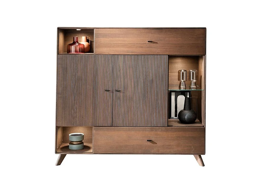 Crédence 1565x400x1450 mm hêtre tabac DORYDA WZ-0624