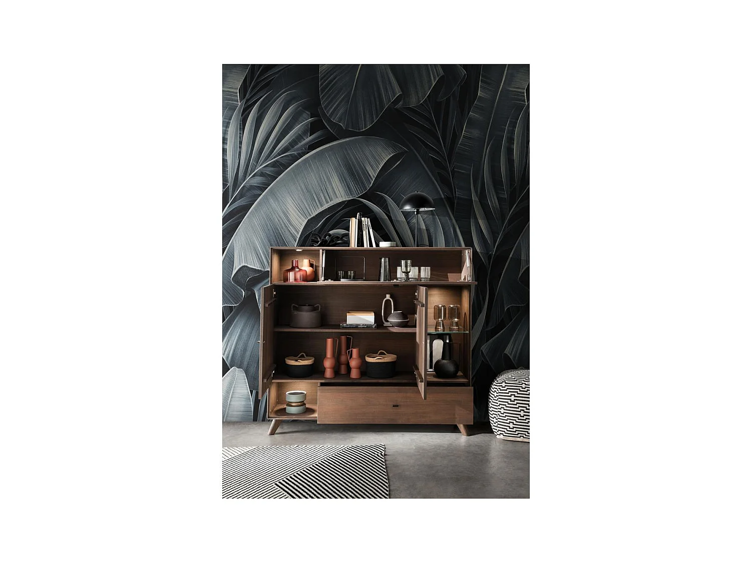 Crédence 1565x400x1450 mm hêtre tabac DORYDA WZ-0624