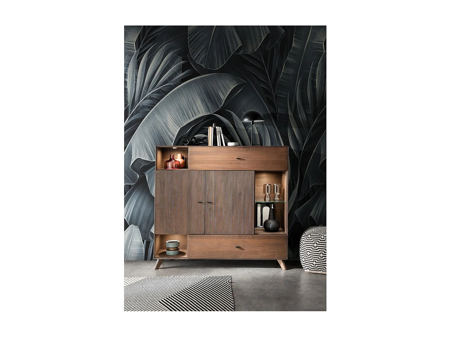 Credens 1565x400x1450 mm Tabak Buche DORYDA WZ-0624