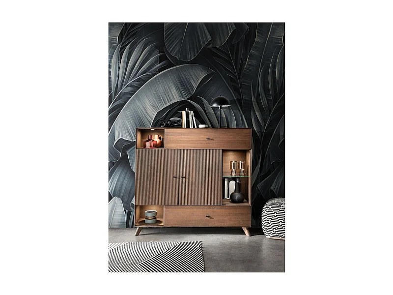 Credenza 1565x400x1450 mm faggio tabacco DORYDA WZ-0624